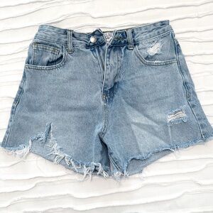High Waisted Denim Jean Shorts